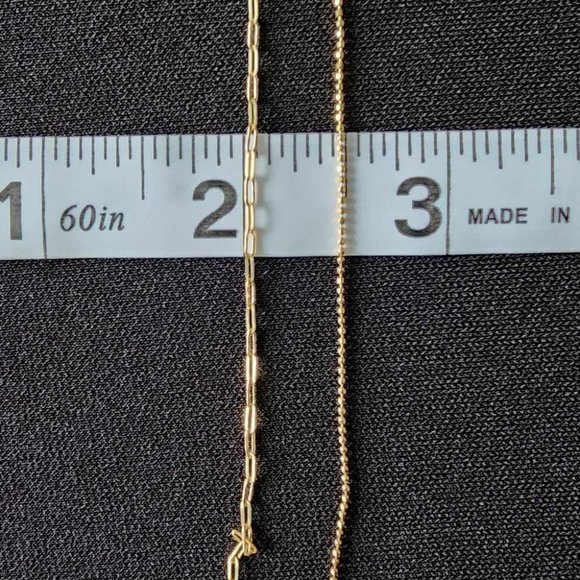 2 design gold bracelet - Picture 4 of 16